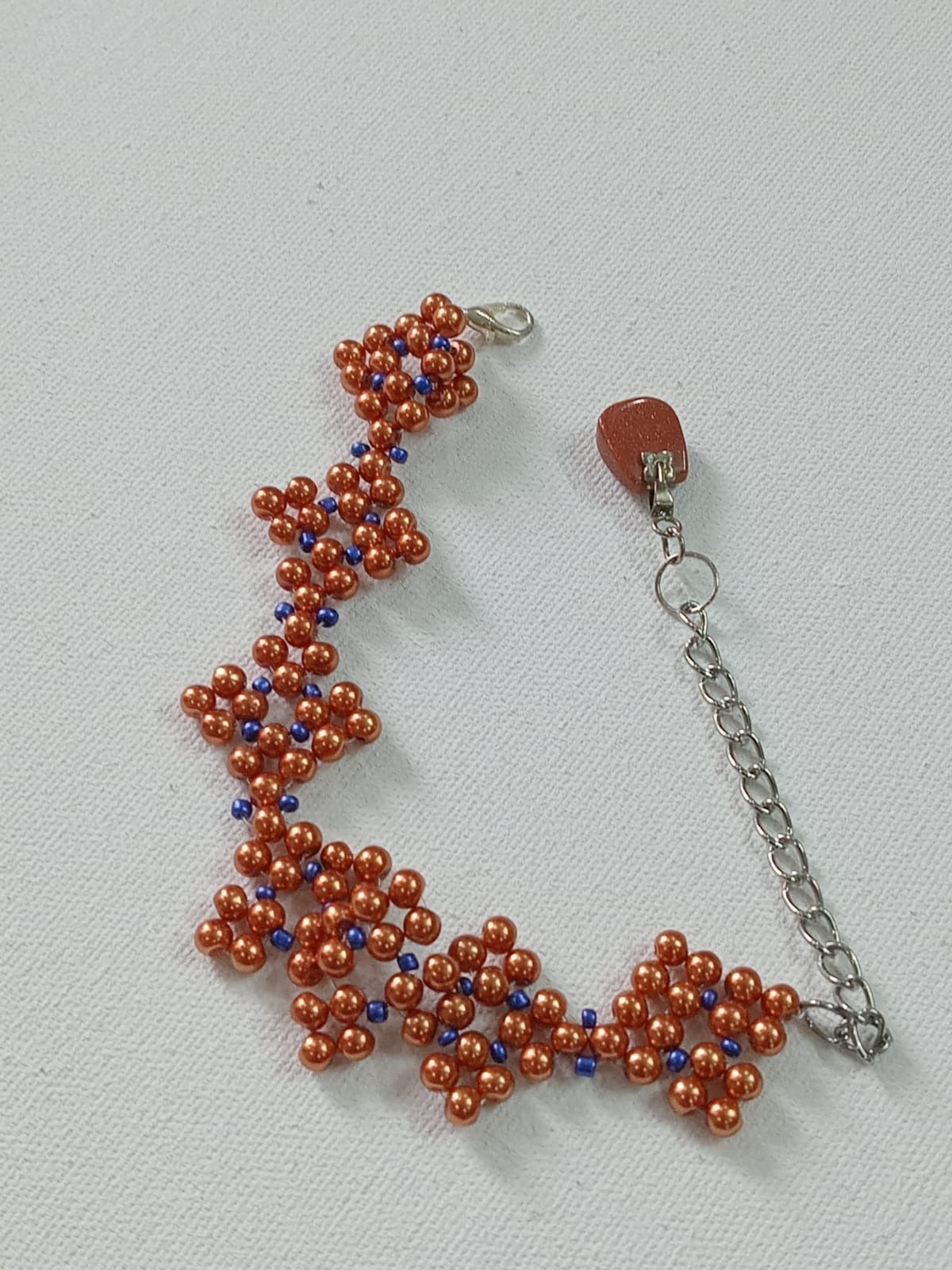 Bronze &amp; Blue Casual Bracelet