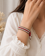 Macramé Pearl Bracelet – Delicate Handwoven Design