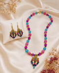 Vibrant Wirework Beaded Jewellery Set